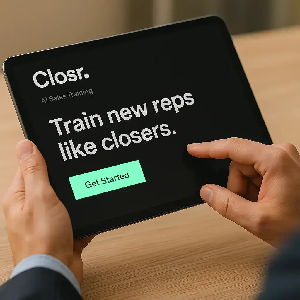 Closr app on tablet